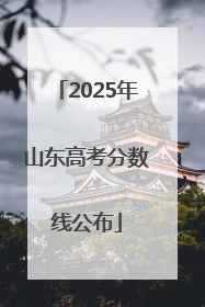 2025年山东高考分数线公布