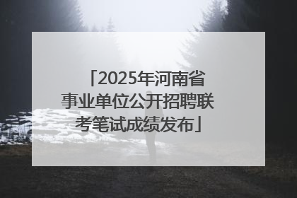 2025年河南省事业单位公开招聘联考笔试成绩发布