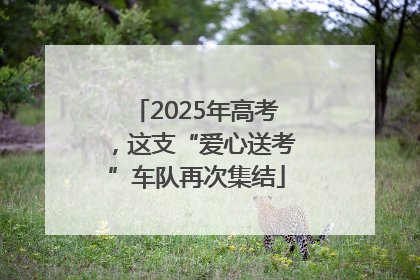 2025年高考，这支“爱心送考”车队再次集结