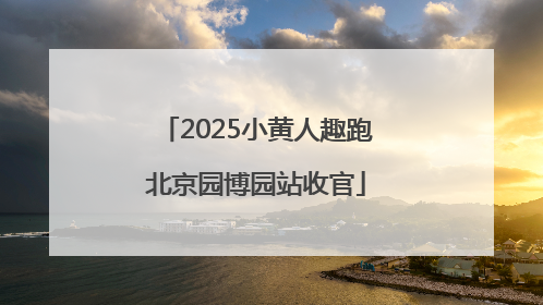 2025小黄人趣跑北京园博园站收官