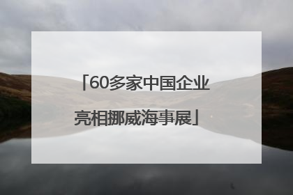 60多家中国企业亮相挪威海事展